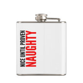 Flasques Citation Humour De Noël Nice Jusqu'À Proven Naught (Dos)