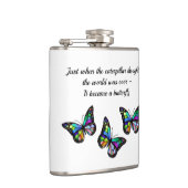 Flasques Citation Inspirationnelle Papillon (Droite)