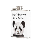 Flasques Citation Romantique Moderne Avec Panda Noir Et Bla (Gauche)