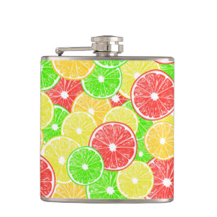 Flasques Citron, orange, pamplemousse et tranches de citron