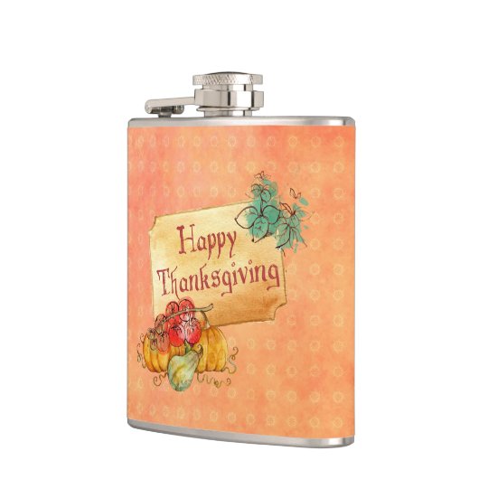 Flasques Citrouille Et Feuille (Gauche)