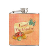 Flasques Citrouille Et Feuille (Devant)