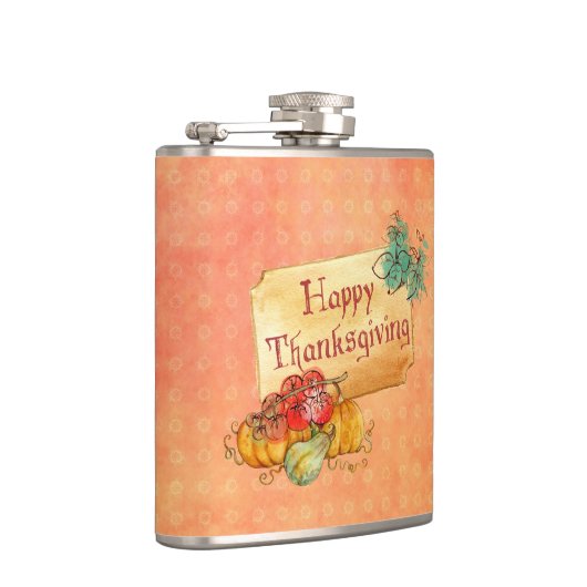 Flasques Citrouille Et Feuille (Droite)