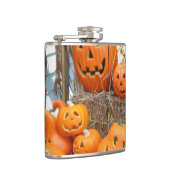 Flasques Citrouille halloween Jack-o'-lantern orange citrou (Droite)