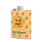 Flasques Citrouille Orange Halloween sans couture Motif (Gauche)