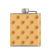 Flasques Citrouille Orange Halloween sans couture Motif (Dos)