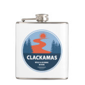 Flasques Clackamas Wild and Pittoresque River Oregon (Devant)