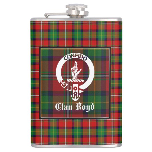 Flasques Clan Boyd Crest Badge & Tartan (Devant)
