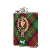 Flasques Clan Boyd Crest sur Tartan (Gauche)