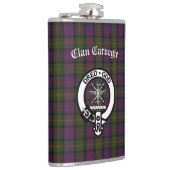Flasques Clan Carnegie Crest Badge et Tartan (Droite)