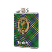 Flasques Clan Cockburn Crest sur Tartan (Gauche)