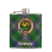 Flasques Clan Cockburn Crest sur Tartan (Devant)