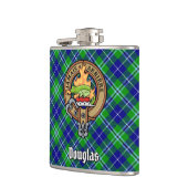 Flasques Clan Douglas Crest sur Tartan (Gauche)