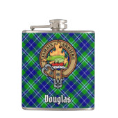 Flasques Clan Douglas Crest sur Tartan (Devant)