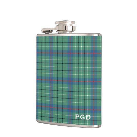 Flasques Clan Duncan Ancienne Tartan Monogramme (Gauche)