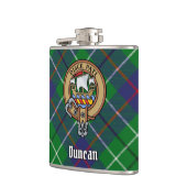 Flasques Clan Duncan Crest over Tartan (Gauche)