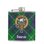 Flasques Clan Duncan Crest over Tartan (Devant)