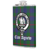 Flasques Clan écossais Agnew Crest & Tartan (Gauche)