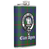 Flasques Clan écossais Agnew Crest & Tartan (Droite)