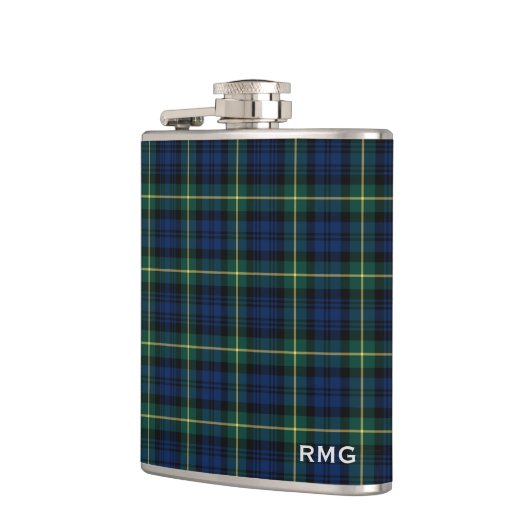 Flasques Clan Gordon Tartan Monogrammed (Gauche)