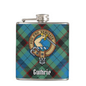 Flasques Clan Guthrie Crest sur Tartan (Devant)