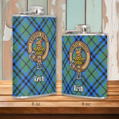 Flasques Clan Keith Crest sur Tartan
