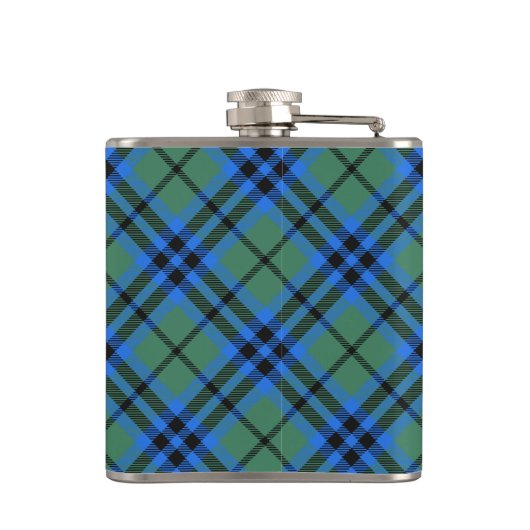 Flasques Clan Keith Crest sur Tartan (Dos)
