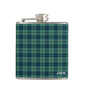 Flasques Clan Keith Vert clair écossais Tartan Monogramme (Devant)