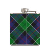 Flasques Clan Leslie Crest sur la chasse Tartan (Dos)