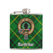 Flasques Clan MacArthur Crest sur Tartan (Devant)