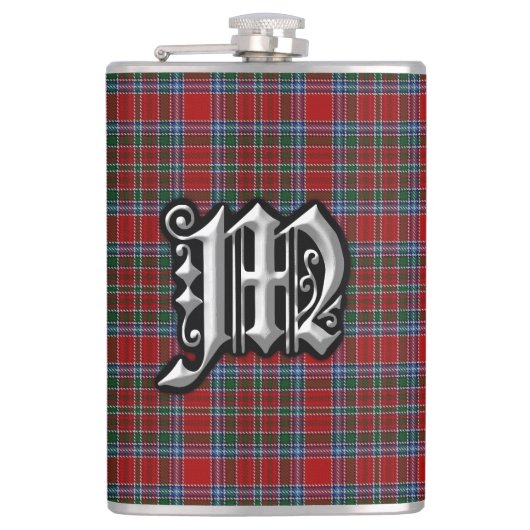 Flasques Clan MacBean MacBain Tartan Old Scotland Flask (Devant)