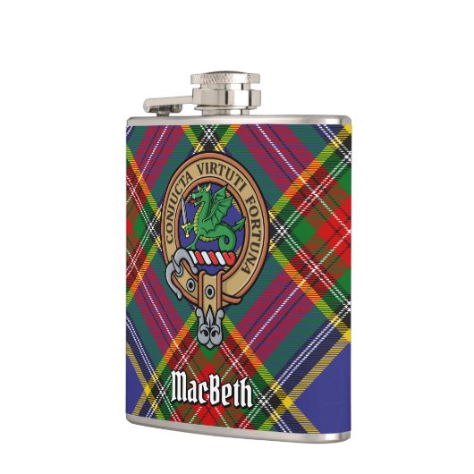 Flasques Clan MacBeth Crest Flask (Gauche)