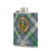 Flasques Clan MacDowall Crest sur Tartan (Gauche)