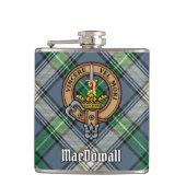 Flasques Clan MacDowall Crest sur Tartan (Devant)