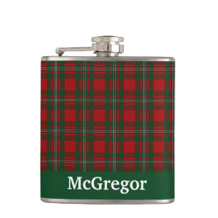 Flasques Clan MacGregor Tartan Plaid personnalisé