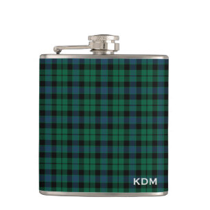 Flasques Clan MacKay Tartan Monogram