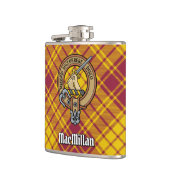 Flasques Clan MacMillan Crest sur le tatan de robe (Gauche)