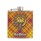 Flasques Clan MacMillan Crest sur le tatan de robe (Devant)