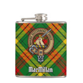 Flasques Clan MacMillan Crest sur Tartan (Devant)
