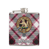 Flasques Clan MacPherson Crest sur la chasse Tartan (Devant)