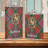 Flasques Clan MacPherson Crest sur Tartan