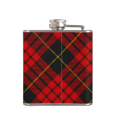 Flasques Clan MacQueen Crest sur Tartan (Dos)