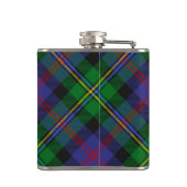Flasques Clan Malcolm Crest over Tartan (Dos)