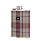 Flasques Clan monogramme Harmon Robe Tartan Plaid Flask (Gauche)