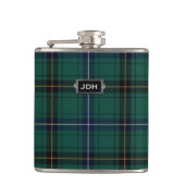 Flasques Clan monogramme Henderson Tartan Plaid Flask (Devant)