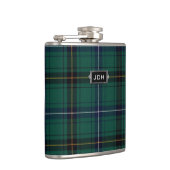 Flasques Clan monogramme Henderson Tartan Plaid Flask (Droite)