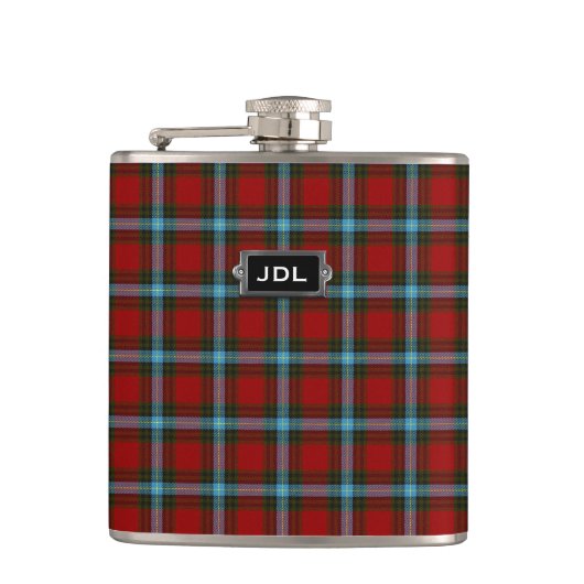 Flasques Clan monogramme Livingstone / MacLay Tartan Plaid (Devant)