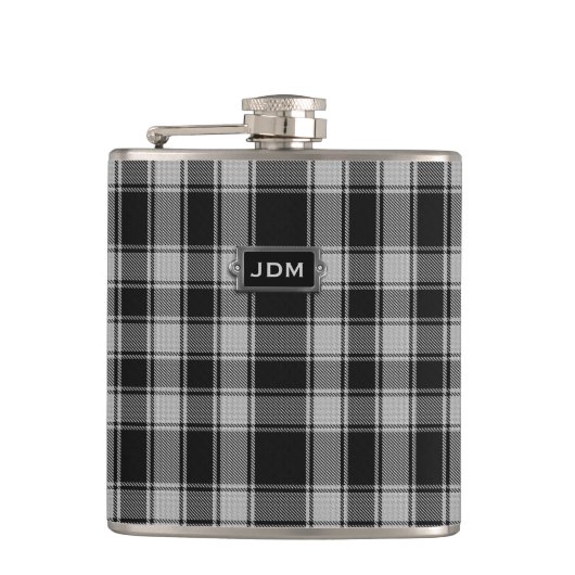 Flasques Clan monogramme MacPhee Tartan Plaid Flask (Devant)