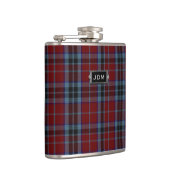Flasques Clan monogramme MacTavish Tartan Plaid Flask (Droite)