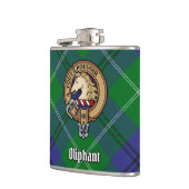 Flasques Clan Oliphant Crest sur Tartan (Gauche)